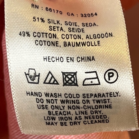 ANTHROPOLOGIE Moulinette Soeurs Silk Blend Ruffle Pleated Sheer Blouse Barbie - Picture 9 of 9